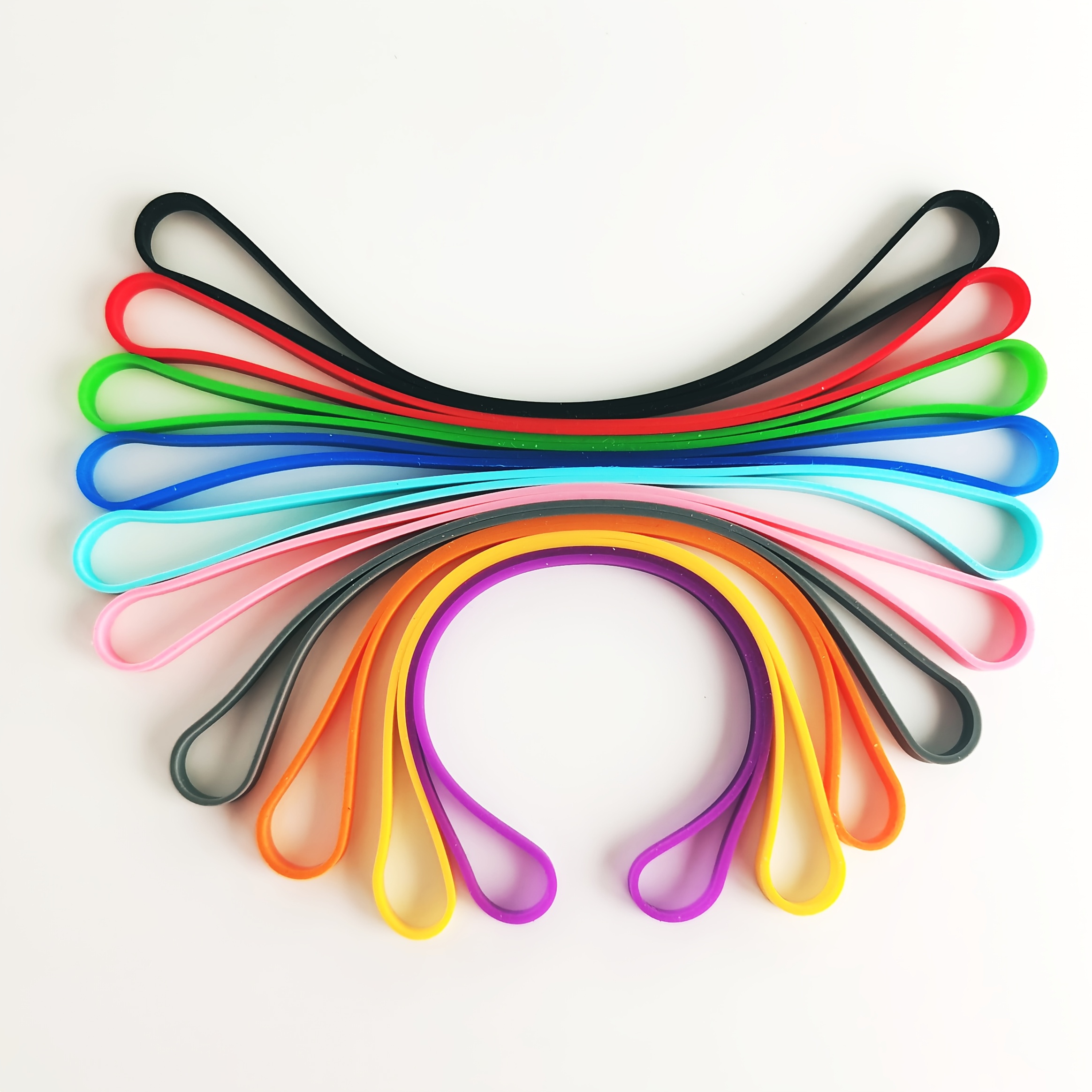

10pcs Silicone Rubber Bands, Wrapping Bands For Tablet Protective Case, Books, Cooking, Boxes, Cards, Crafts, Gift Packing - Christmas , Gifts Packing