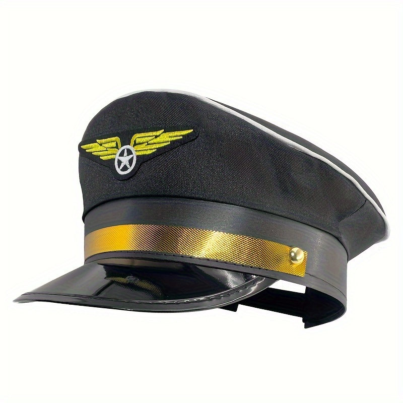 

Premium Hat, Embroidery Captain Hat, Costume Cosplay Photo Prop