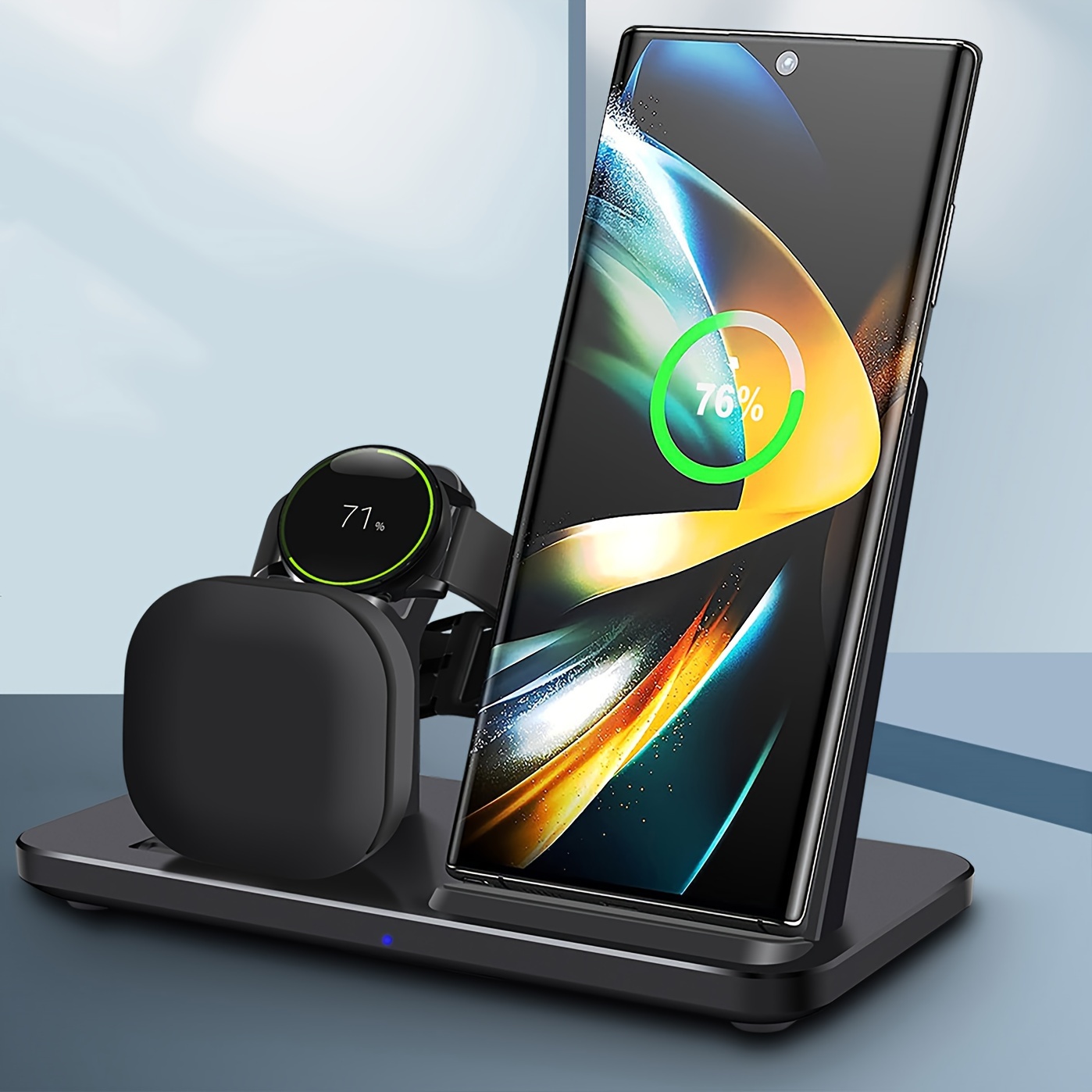 

Wireless Charger Multiple Devices, 3 In 1 Wireless Charging Station Watch7 6 5 4 3 Buds - 15w Fast Dock Stand For S24 S23 S22 S21 S20 Note 20 Flip 6/5/4/3 Fold 6/5/4/3