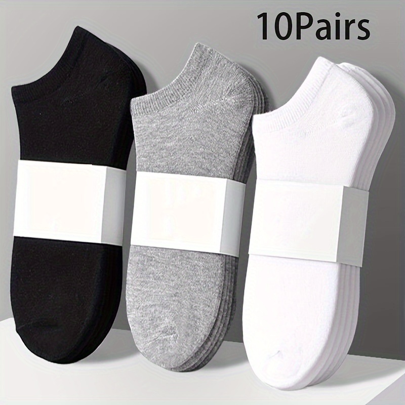 

10 Pairs Of Men' Ankles , Absorbent 's Wearing