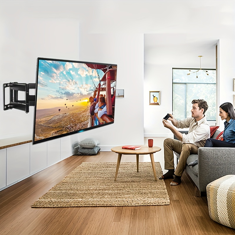 E-shop TV-Ständer, passend für 32-70 Zoll Fernseher, Tragfähigkeit 50 kg, geeignet für Wohnzimmer, Schlafzimmer, Aufenthaltsräume, Schwarz