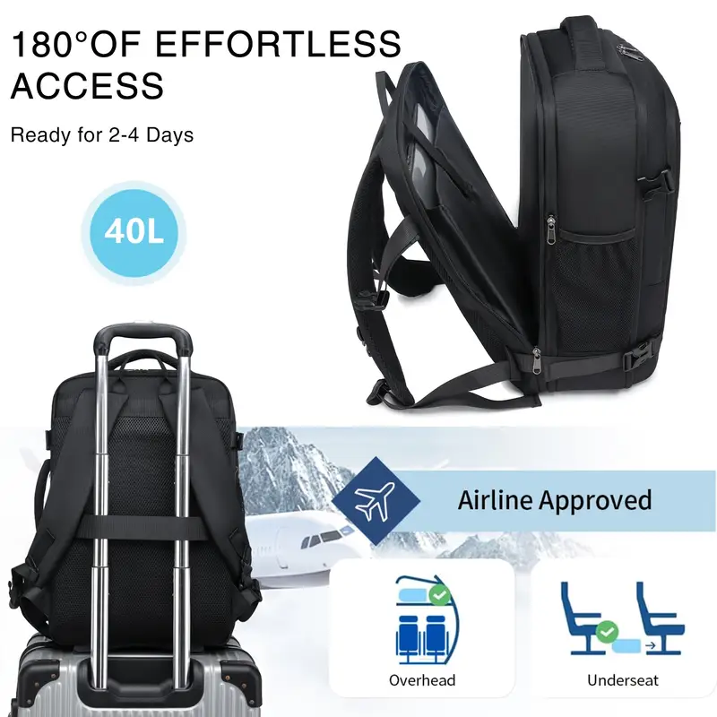 carry travel backpack expandable personal - Temu Qatar carry travel backpack expandable personal - Temu Qatar