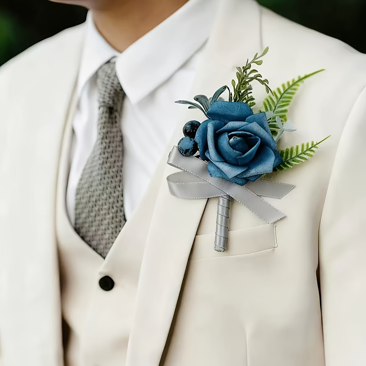 light blue corsage and boutonniere - Bulgaria