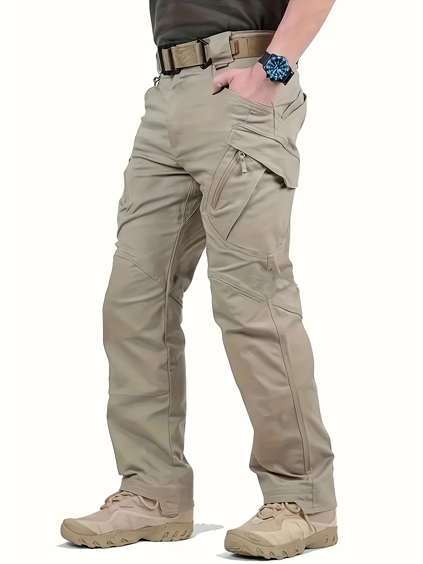Erkekler için Taktik Kamuflaj Kargo Pantolon - Dayanıklı, Çok Cepli Tasarım, Güçlendirilmiş Dikişler & Dış Maceralar için Nefes Alabilir Kumaş