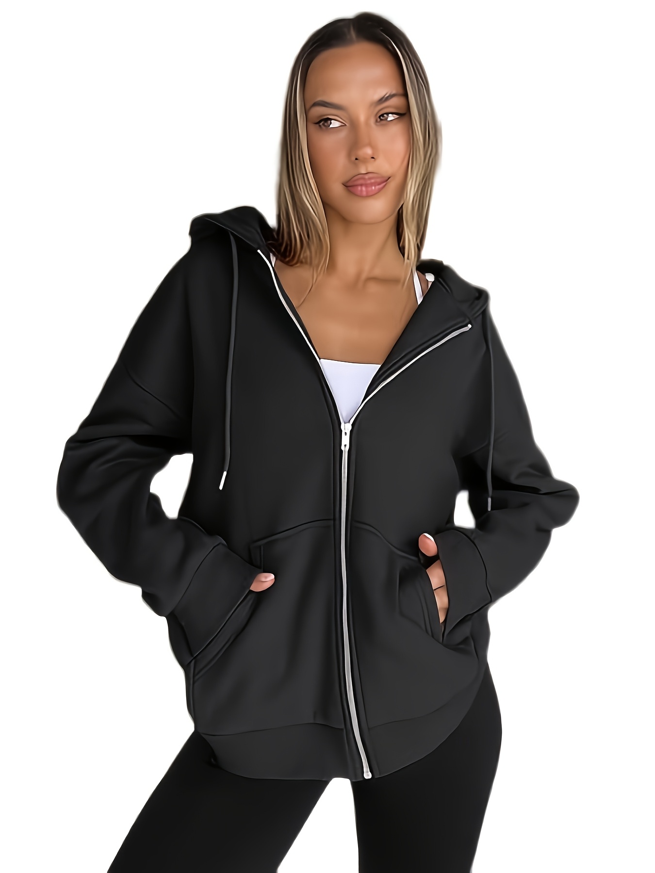 THEREDTHREAD / ザレッドスレッド】S w zip hoodie long