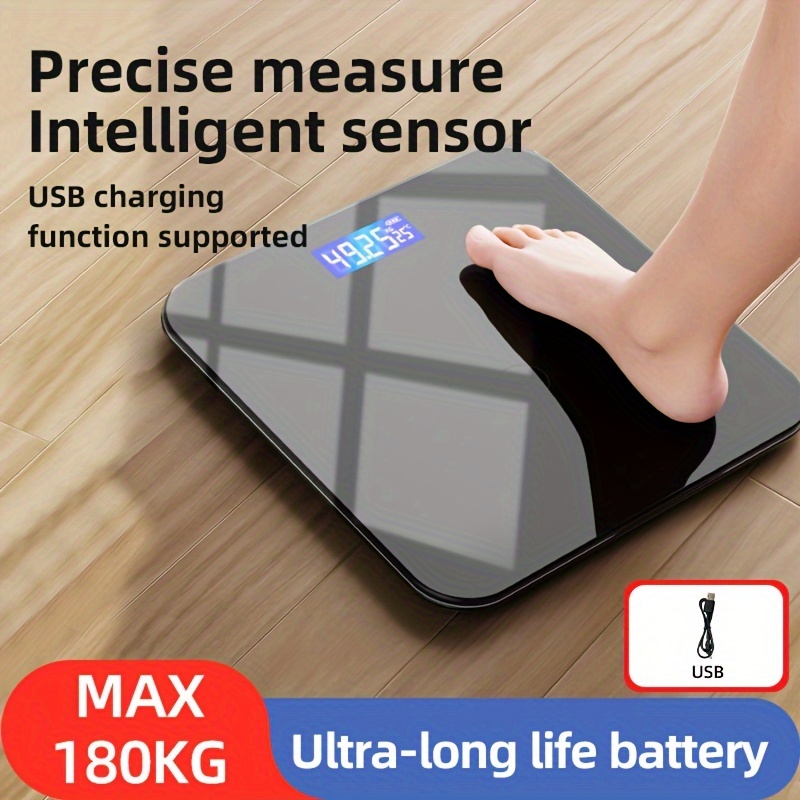 스마트 무선 디지털 체중계 - 정확한 체중 측정을 위한 usb 충전식