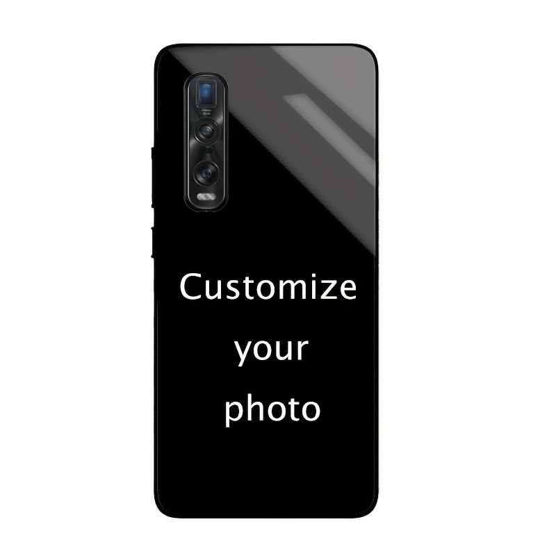 TEMU Personalized Phone Case With Acrylic Mirror Back, Suitable For Oppo Find X2/x2 Pro/x2 Lite/x3/x5/x6/x7/x8 Ultra/5g, Cute Couple Selfie Pattern