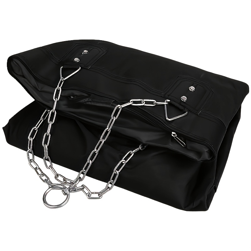 TEMU Heavy-duty Hanging Punch Bag With Metal Chain & Hook - Heavy Bag For Boxing Training, Hollow Punching Sack Suitable For Home Gym, , Boxing