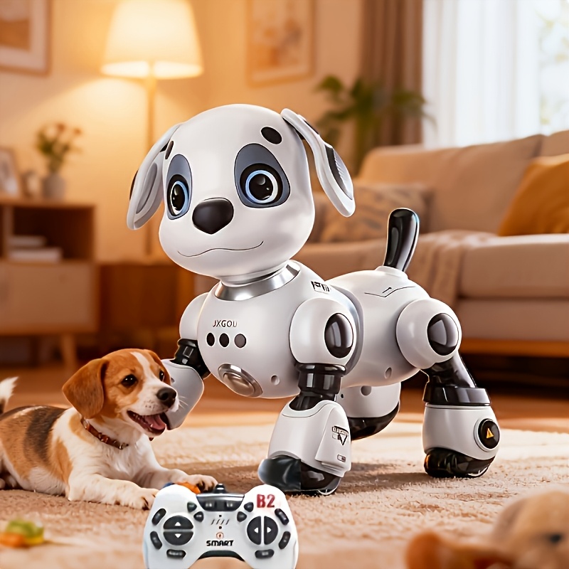 Robot Dog Toy, 2.4g Remote Control Touch Sensing Robotic Pet With Music, Obstacle Avoidance Companion Toy For, Ideal Festival Gift