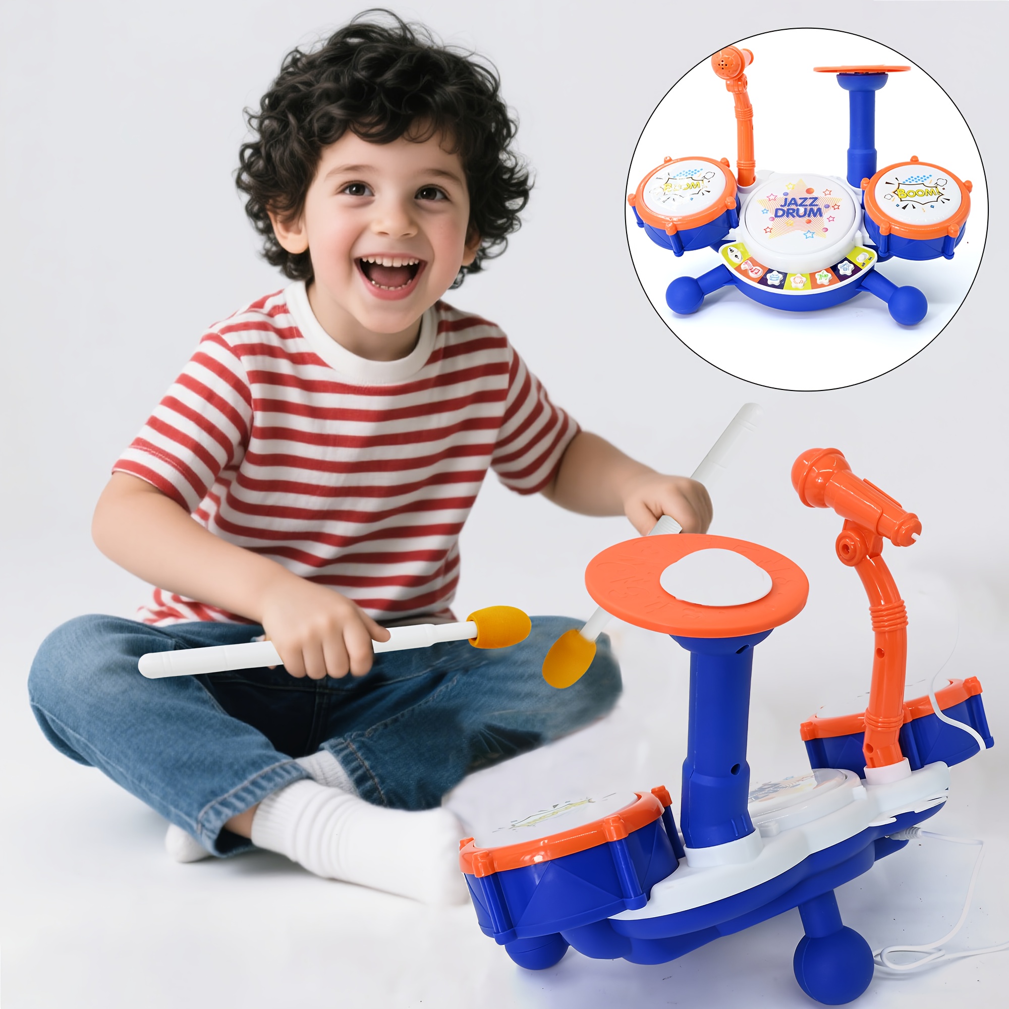 toy drums set sold on Temu Canada