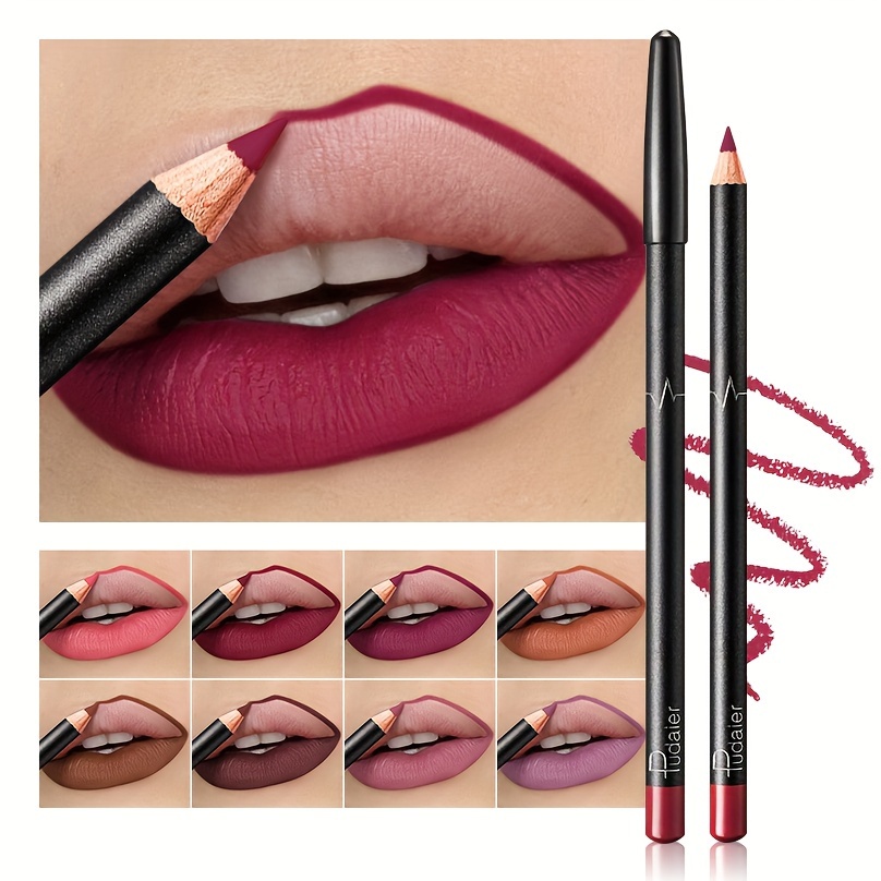 

Matte Nude Lip Liner Pencil Luxury Velvet Smooth Lipstick Pen Long Lasting Natural Lip Makeup