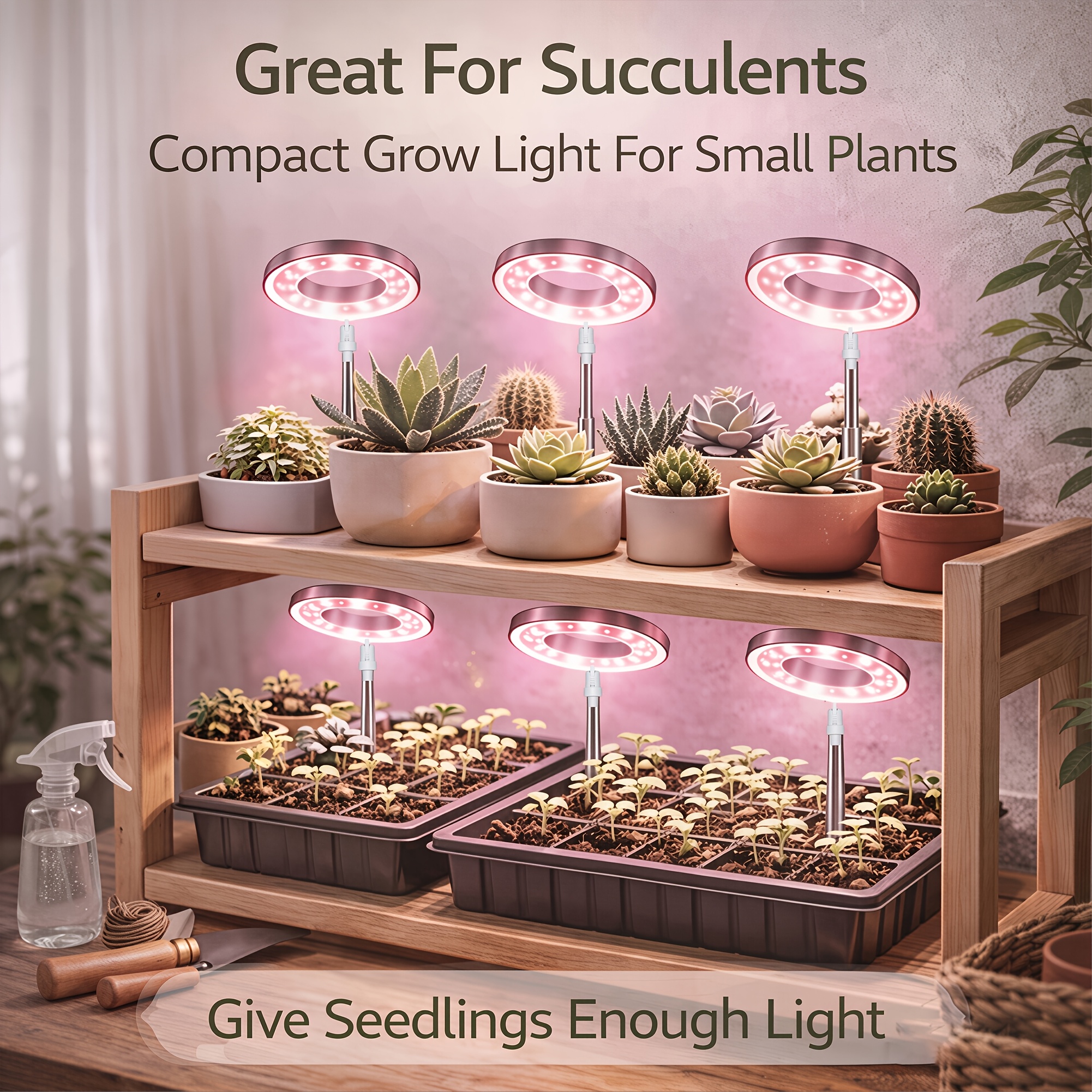 small desk grow light sold on Temu United States