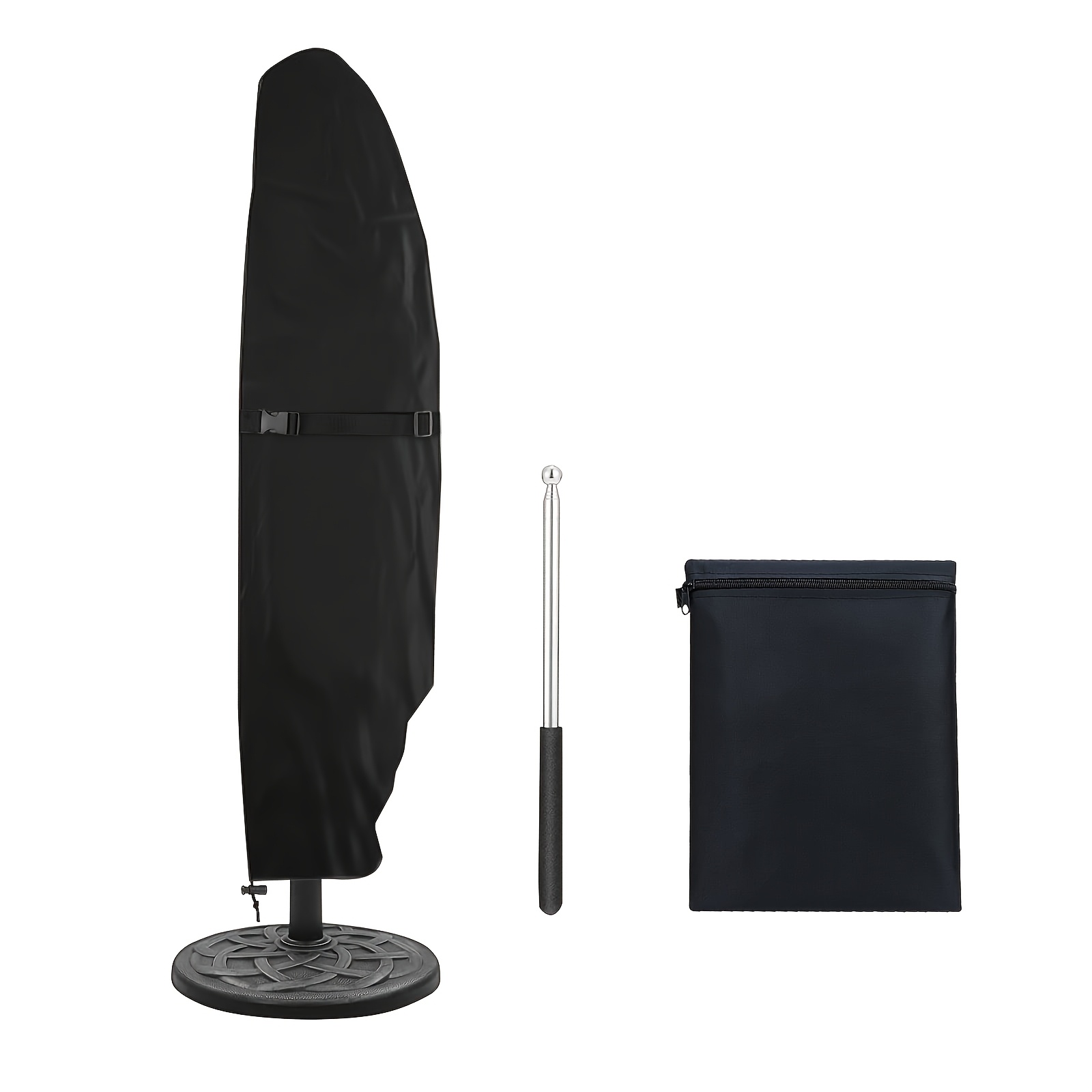 Image of Parasol Cover, 265 X 40/70/50cm, Umbrella Cover With Telescopic Pole And Storage Bag