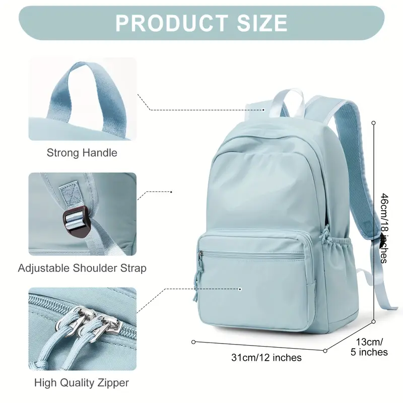 light blue high quality korean academy style backpack women - Temu light blue high quality korean academy style backpack women - Temu