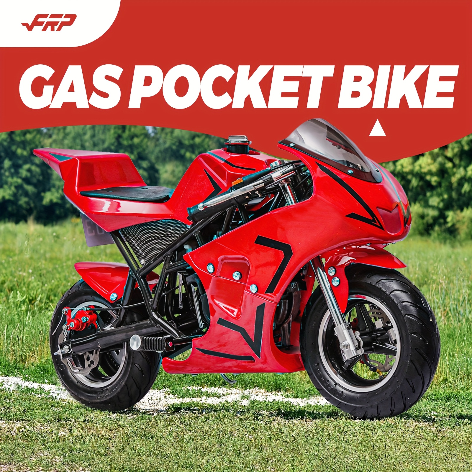 49cc 4-Stroke Gas Pocket Bike,Mini Rocket Motorcycle With Dual