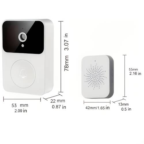 doorbell camera wireless smart video doorbell with doorbell two way audio night support 2 4g wifi security doorbell for apartment office