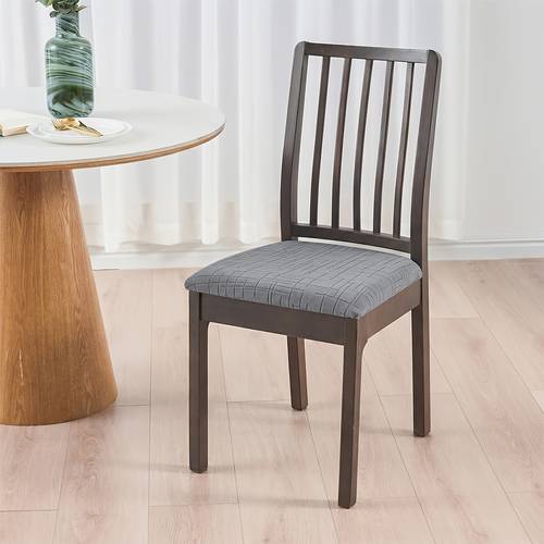 juego de 4/6 s de asiento de silla jacquard modernas elásticas y estirables, aptas para sillas de comedor, elástica ajustable, lavables a máquina, aptas para , - para varios tipos de sillas