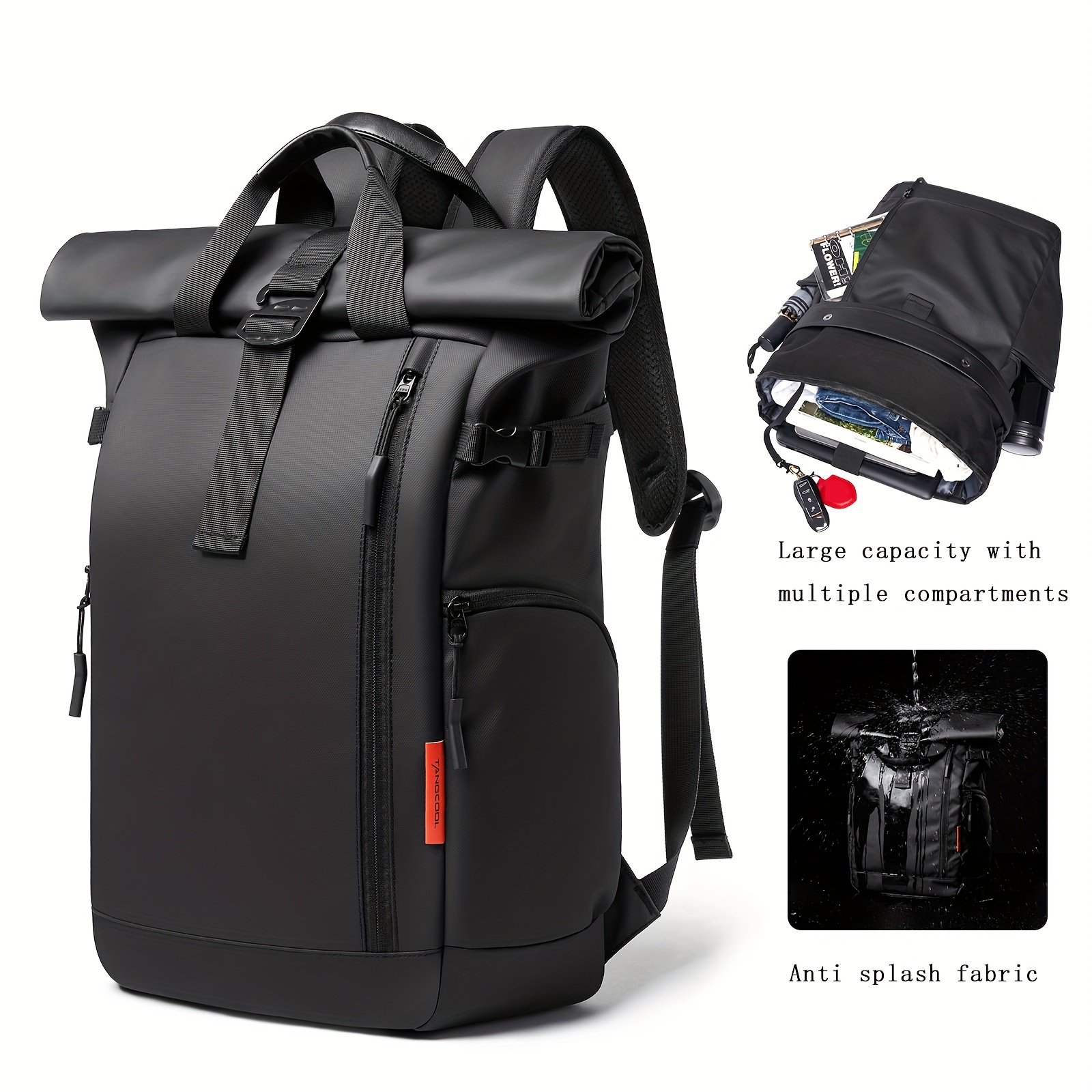 

Fashionable Business Backpack For Men, Large Capacity Student Bag For Laptops, Waterproof Oxford Cloth Backpack For Travel, Suitable For Commuting And Outdoor Travel, Lightweight With Multiple Pockets