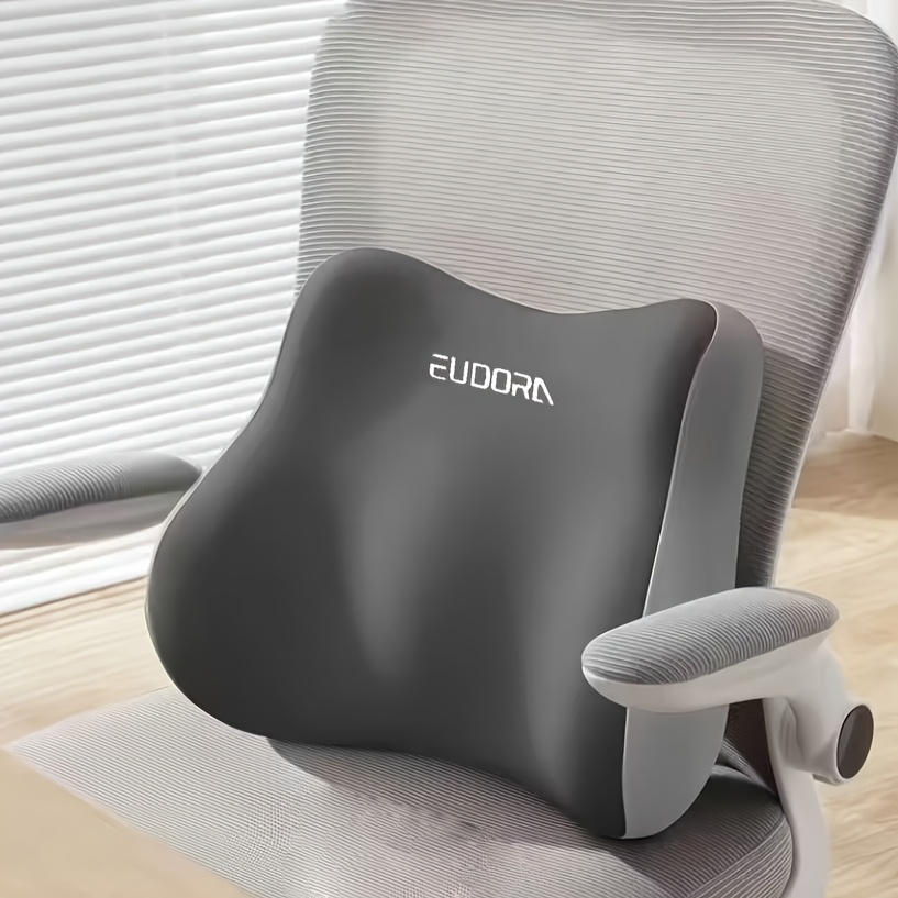 TEMU Cuscino Ergonomico per Supporto Lombare, per Sedie da Ufficio e Sedili Auto, Portatile, Lavabile in Lavatrice, - per Lunghe Ore di Seduta, Sedie