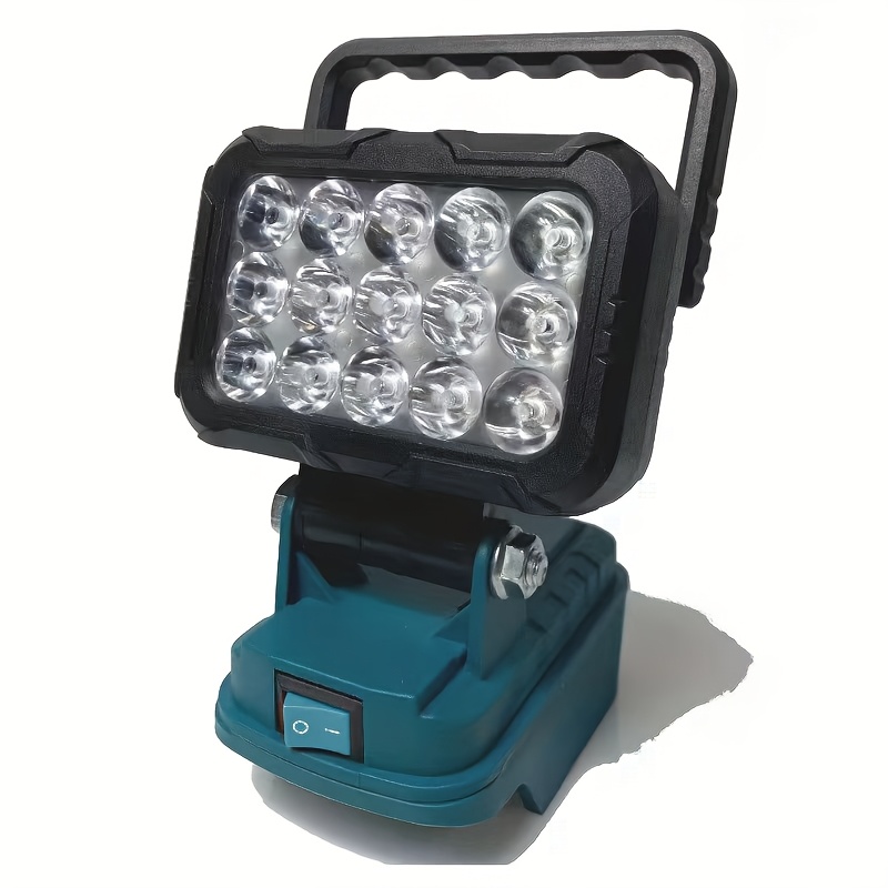 TEMU 15 Beads Led Working Light Spotlight Portable Lamp Hand Lantern For Makita 18v Li-