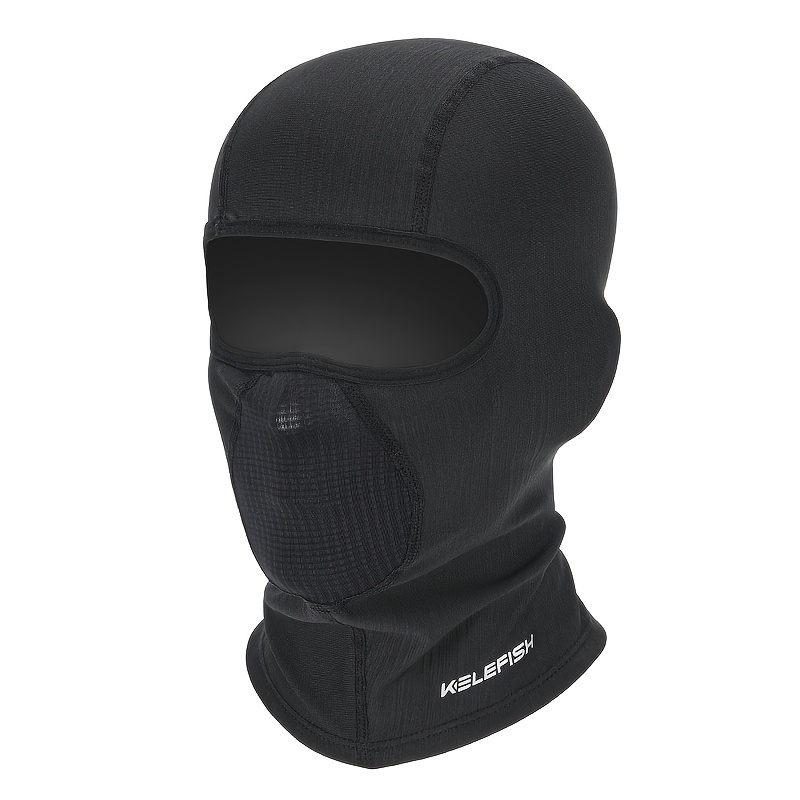 Thermal Windproof Face Mask & Neck Warmer - Full- Coverage Windproof, Beige-friendly For Skiing, Cycling, Motorcycling - Adjustable Half-face/full-face Shield With Striped Design (hand Washable) -
