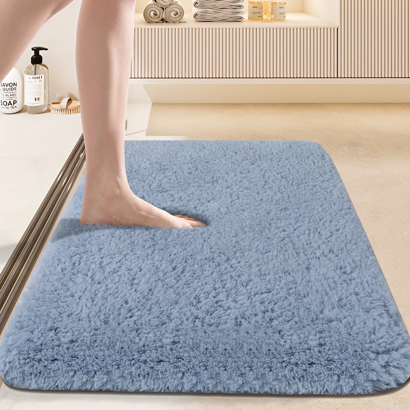 Comprar Alfombra de baño antideslizante, suave, acogedora, peluda,  duradera, alfombra de baño, alfombra de felpa para bañeras, duchas de  lluvia y debajo del fregadero