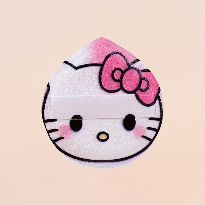 Hello Kitty 1pc Air Cushion Makeup Sponge - Soft, Dual-use For Wet Or Dry Application, , Paraben-free, Ideal For Foundation And Powder Application, Beauty Tool | Soft Texture