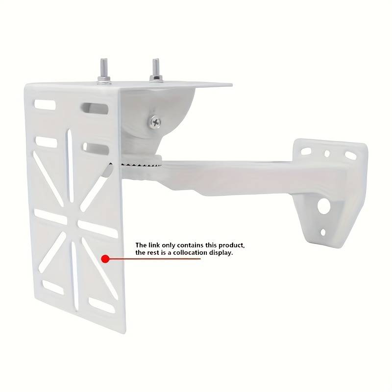 White Metal CCTV Camera Bracket – Wall Or Ceiling Mount – Adjustable Angle – Uxcell