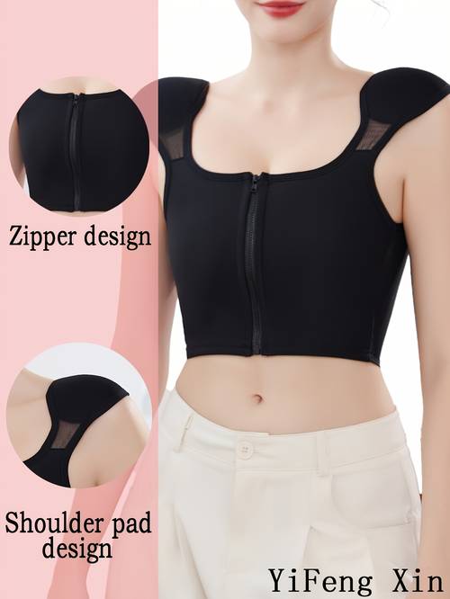 1pc packed spring summer thin cos shoulder pad chest binder double opening artifact solid color straight angle shoulder anime cosplay special large chest looks small