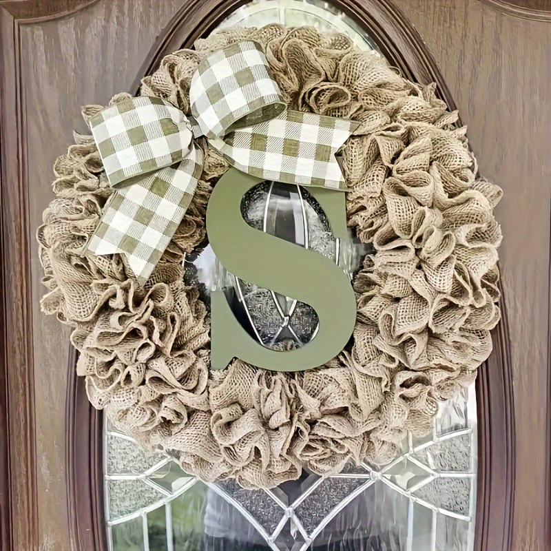 Wedding Wreath, Wedding Gift, Burlap Wedding, Monogram Wedding Gift, Wedding Decor, sale Burlap Monogram Wreath, Initial Wreath, Burlap Wreath