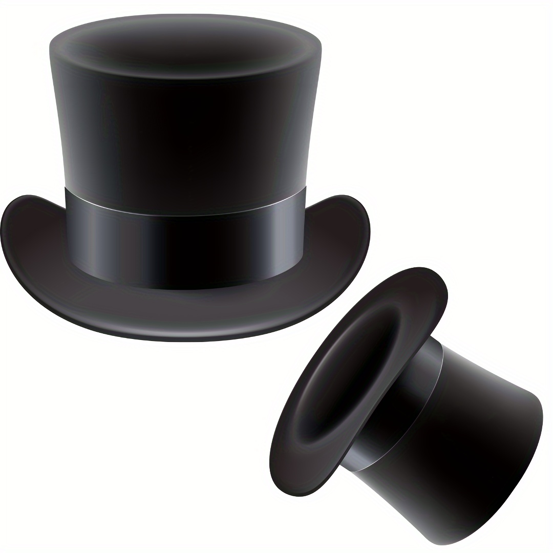 

Versatile Black Felt Top Hat For Parties - Perfect For Christmas, Halloween & More - Hand Wash Only