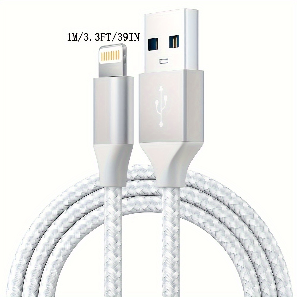 Apple MFi Certified iPhone Charger 10 ft 3 Pack, Lightning to USB Cable 10  Foot, Long Fast iPhone Charging Cables Cord for iPhone 14/13/12/11/x With  fast data transmission. 