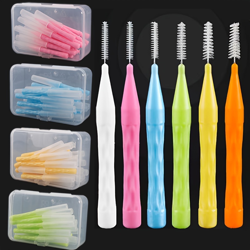 

30-piece Soft Nylon Interdental Brushes For Adults - Gentle On Gums, Tough On Plaque