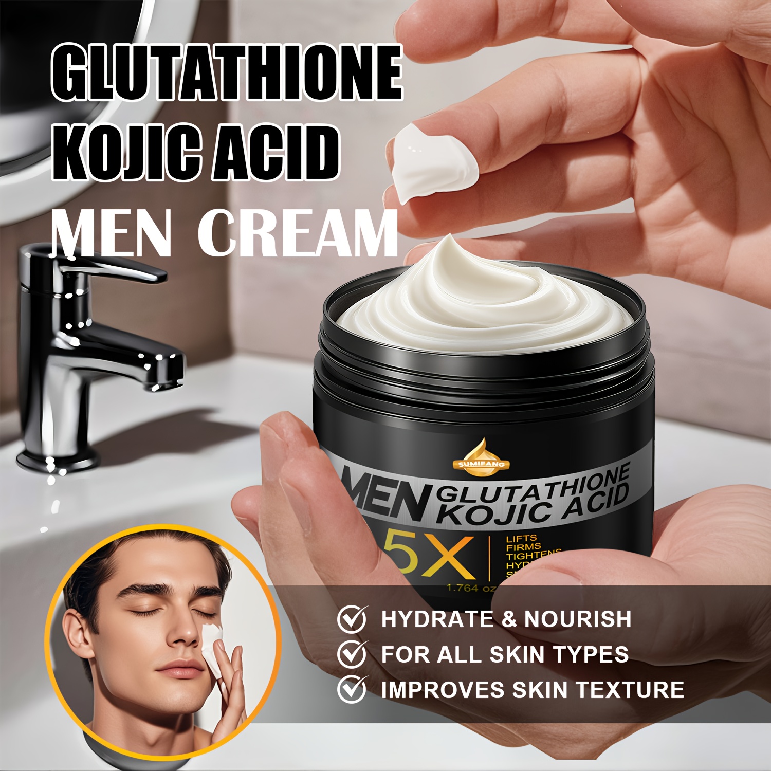 50g glutathione mens special kojic acid - Temu Mauritius