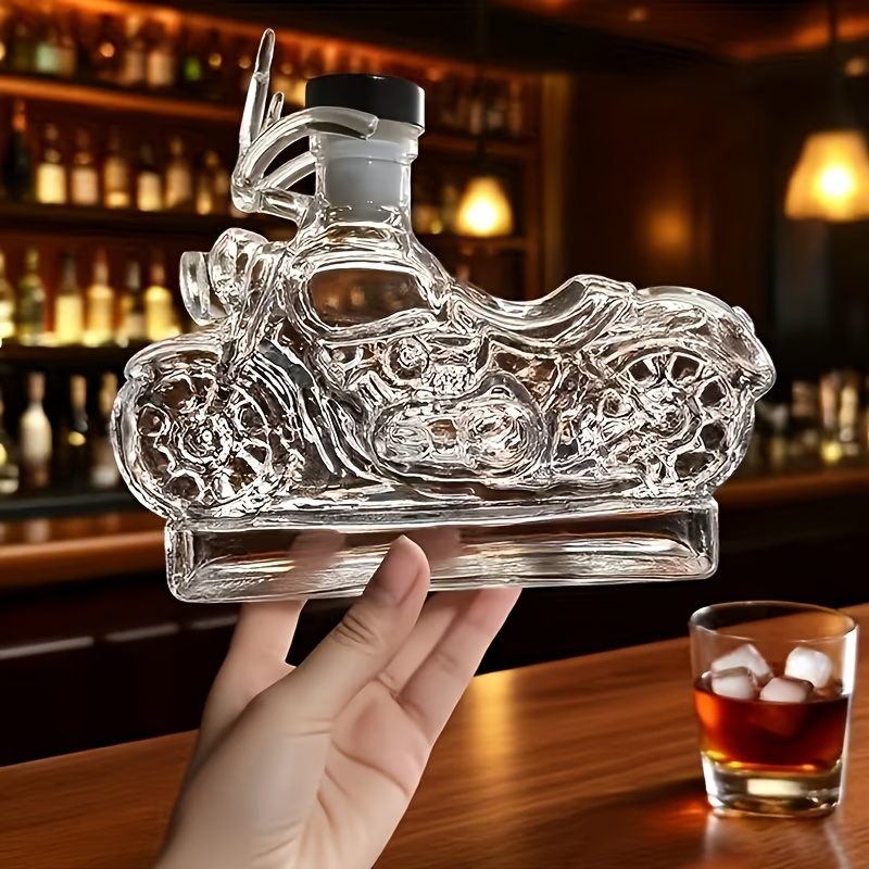 Image of New And Fun Motorcycle-themed Whiskey Glass, A Unique -style , Suitable For Wine, Bars, And Restaurants; A Must-have For Motorcycle Enthusiasts.