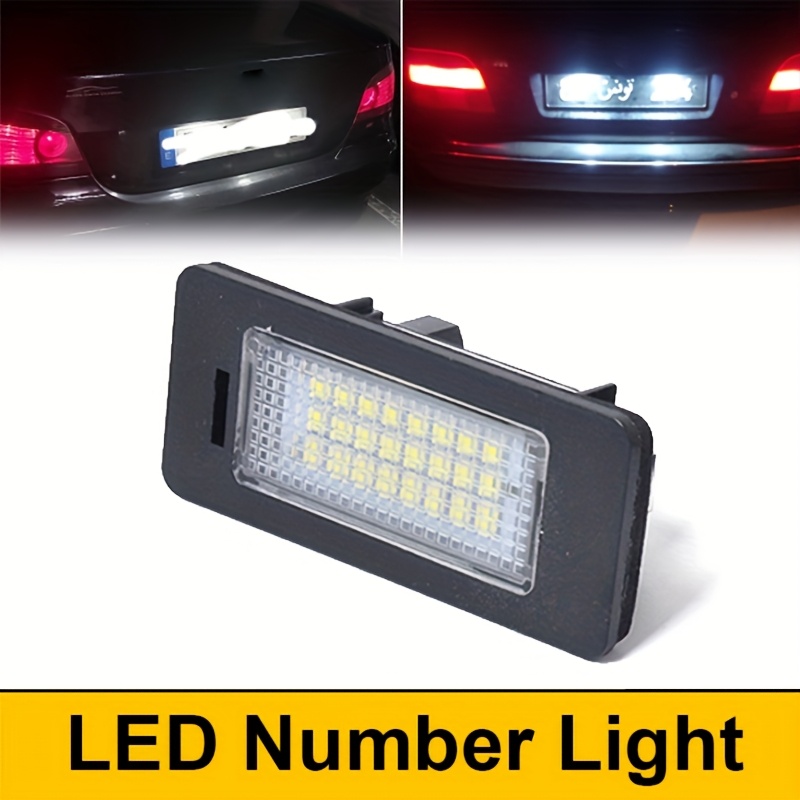 2 Luci Targa LED Per BMW - Compatibile Con E92, F30, E39, X5 E Altri Modelli, Colore Bianco 6500K, Canbus