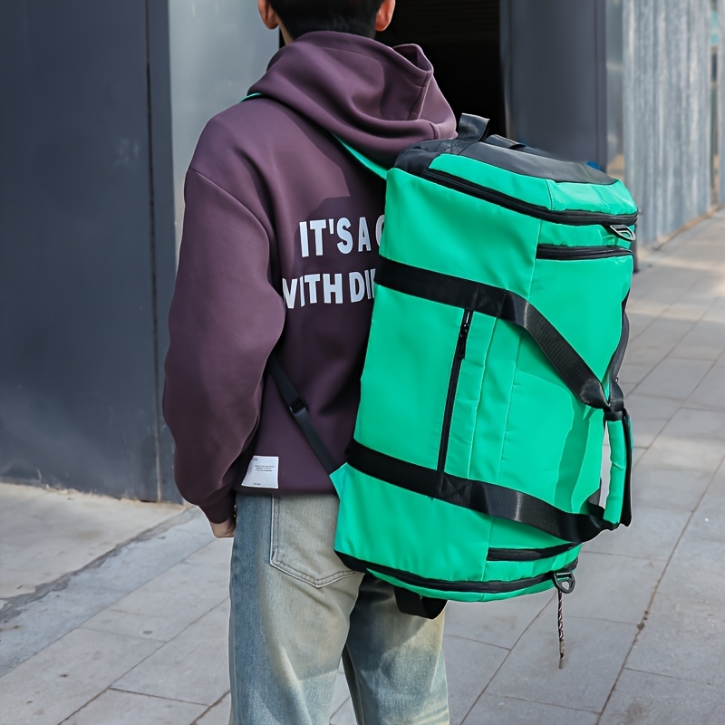 Moqueta de Viaje Multicolor, Mochila Deportiva Unisex para Hombres y Mujeres con Compartimento Independiente para Zapatos, Bolso de Equipaje Multipropósito para Parejas en Vacaciones, Convertible para Uso como Bandolera o de Mano