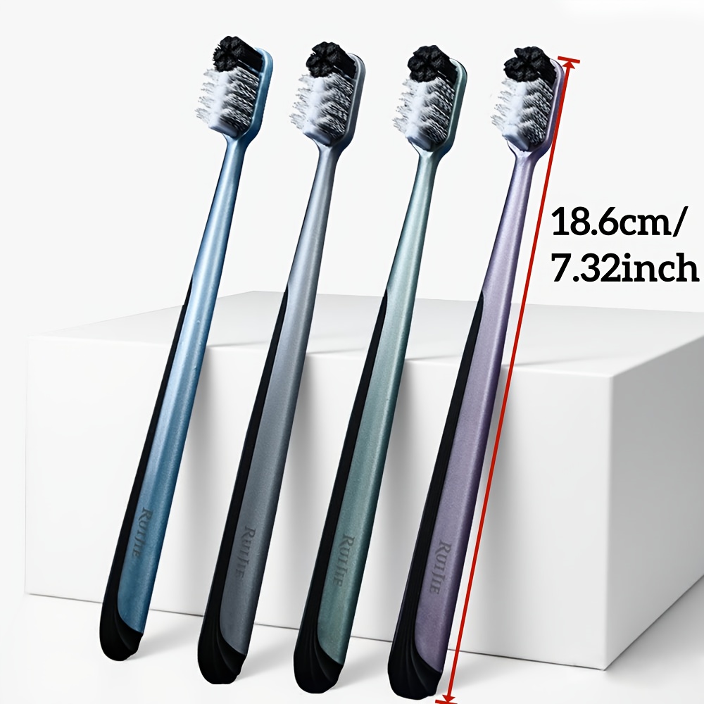 2pcs Extra Hard Stiff Bristle Toothbrush for Oral Care