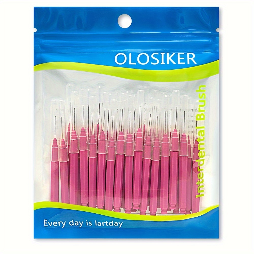 Olosiker 30pcs Interdental Brushes - Deep Cleaning Dental Picks For Oral Care, Ideal For Oral & Cleaning, Adult, Straight, Interdental Toothbrush
