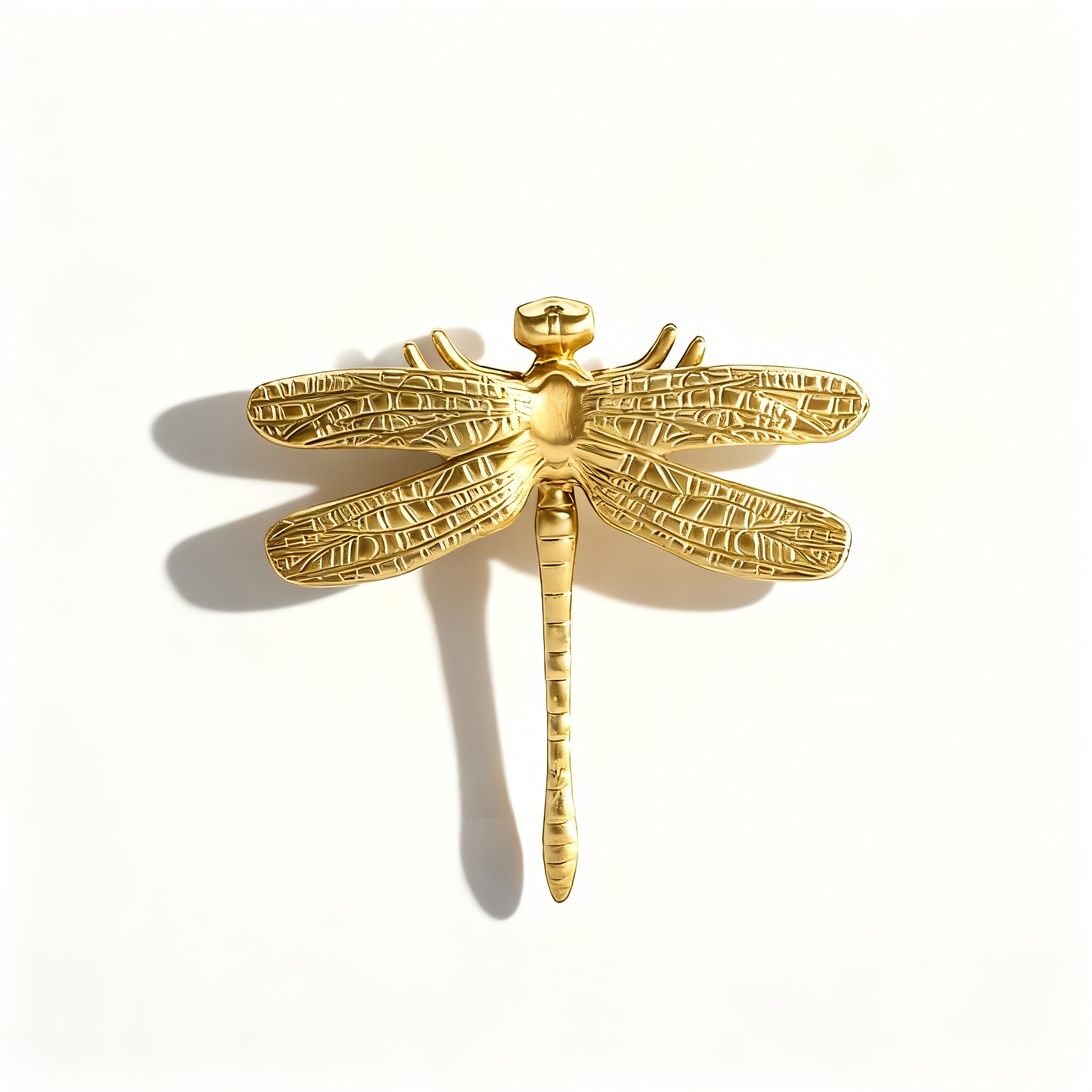 TEMU 1pc/2pcs Dragonfly In Flight Cabinet Knob Dragonfly Shape Door Decor Drawer Handle Knobs, Furniture Hardware Cupboard Decorate Background Wall