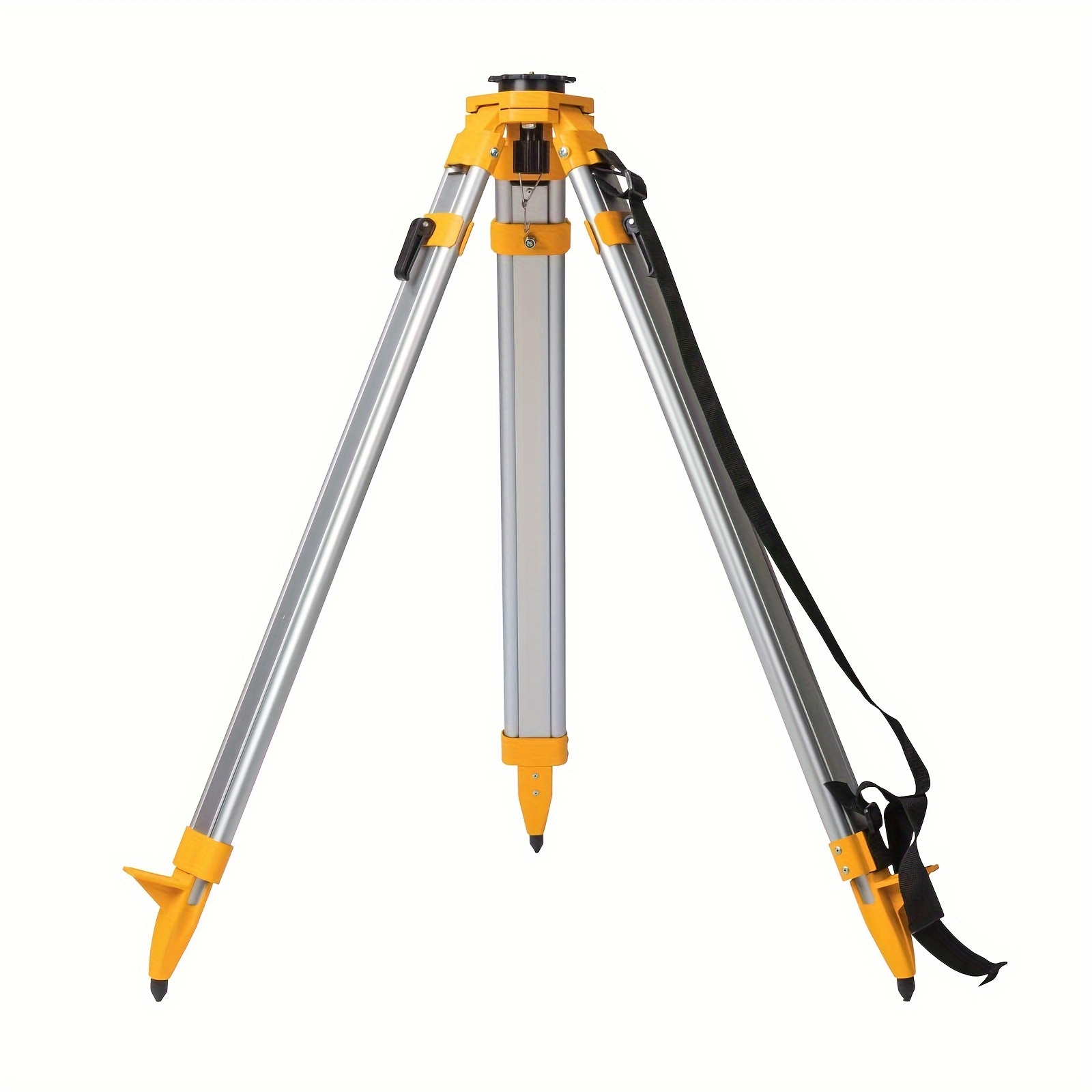 

Ostart Aluminum Tripod With Adjustabe Legs, Heavy Duty Contractor Tripod With 5/8"-11 Thread Flat Head Quick Clamp For Auto Level Optical Theodolite, Adjustable Height: 38"-60