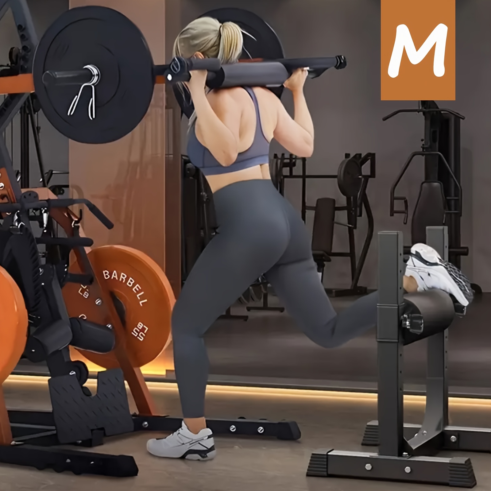 rodillo sentadillas pierna única pieza soporte ajustable Temu