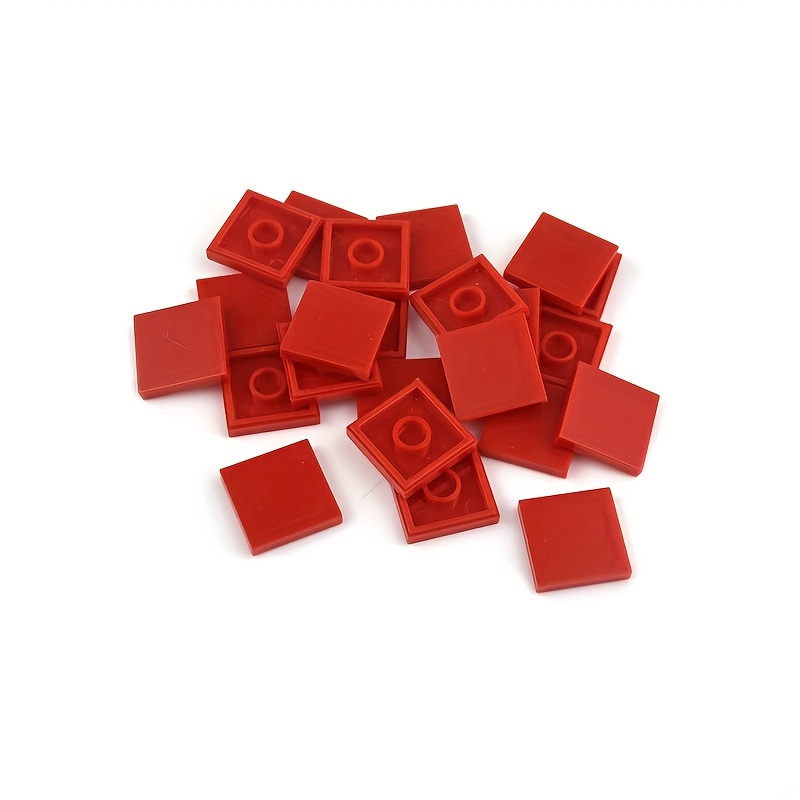 30pcs Building Blocks Set Flat Tiles Durable ABS Material Young Builders