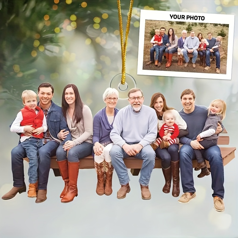 TEMU 2d Flat, Photo Acrylic Photo Locket Pendant - Custom Picture Keychain/necklace With Your Own Photos, Acrylic Material Suitable For Christmas, Anniversary, Valentine's Gift, Wedding & Everyday