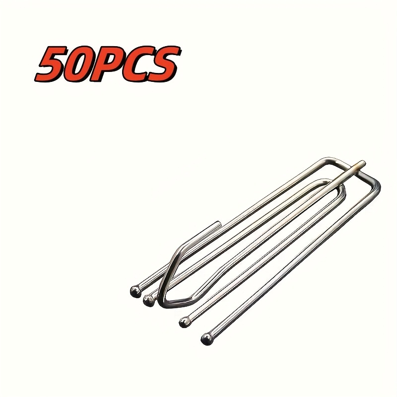 50* Drapery Hooks, 4-Claw * Hook for Curtains, * * Hanger, No-Electricity, Battery-Free, for Window * Accessories