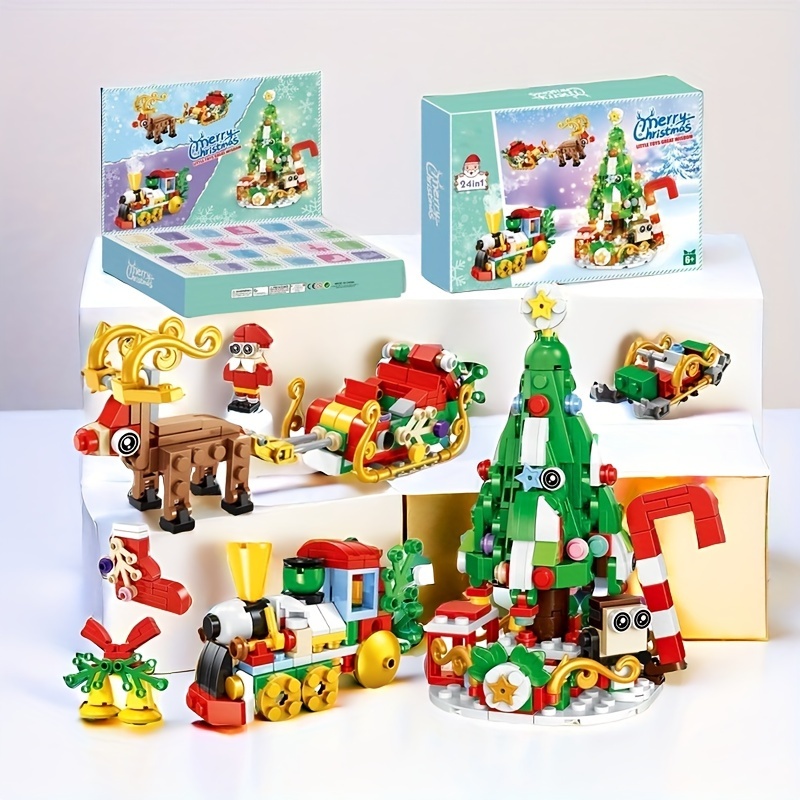 24 in christmas advent calendar building block set Temu Portugal - Main Image