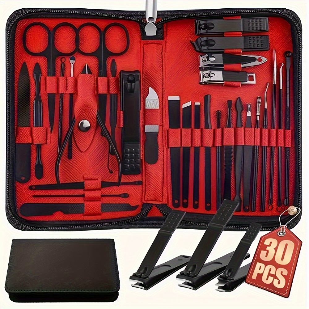 

30pcs & Pedicure Kit - Steel Nail Clippers, , & Set - Grooming For