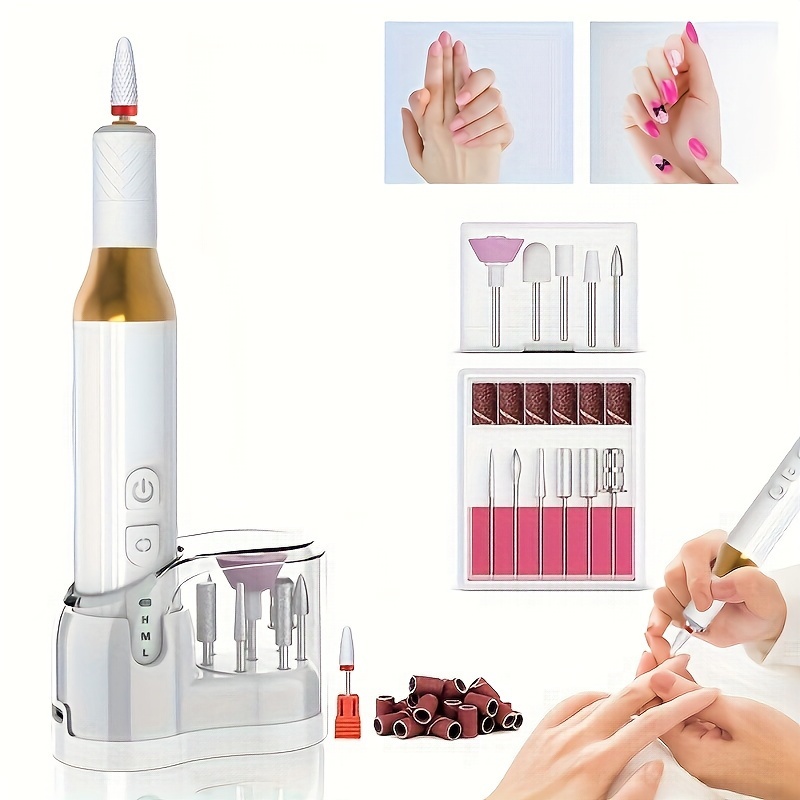 

Professional Electric Nail Drill Machine Set, Nail File Machine With Nail Drill Bits, Nail Polisher For Manicure And Pedicure-efile Drill Kit For Acrylic Gel Nails