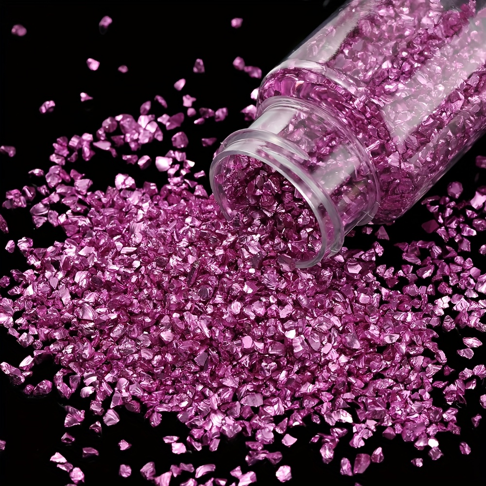 30g Multicolor Irregular Glass Crushed Stone Resin Fillings for DIY Jewelry, Epoxy Crafts, and Art Decorations