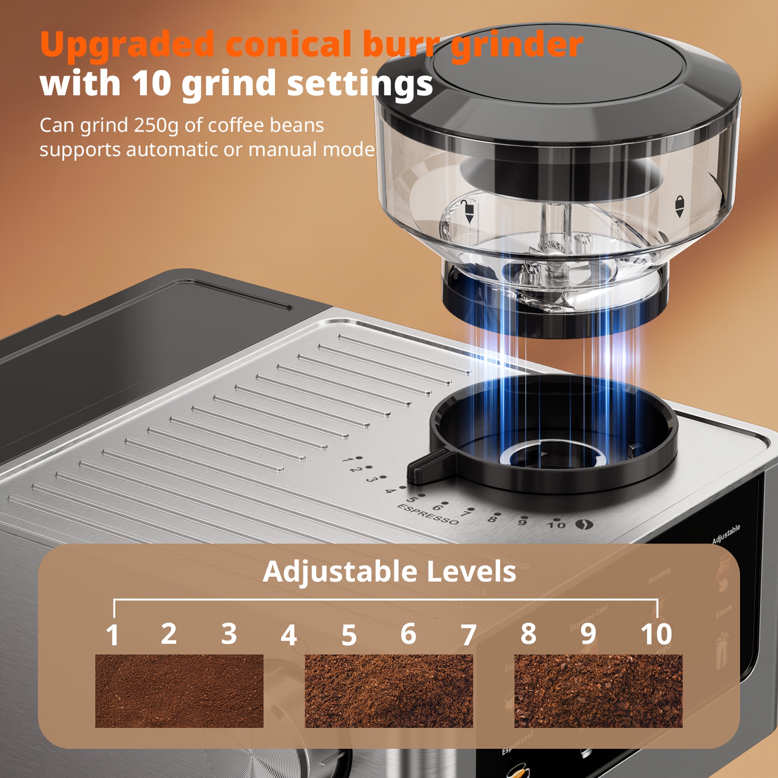 Italiaanse espressomachine van 20 bar